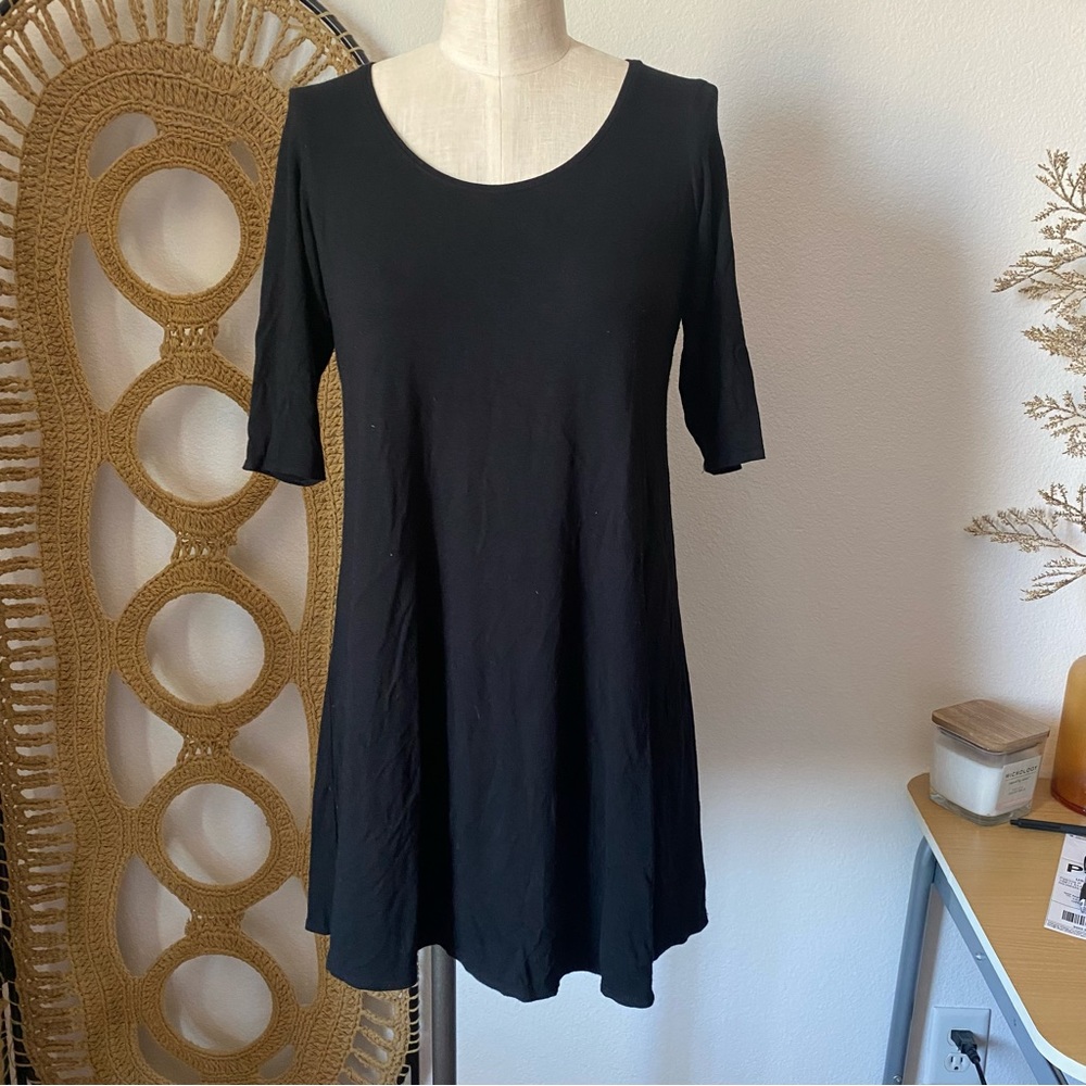 Eileen Fisher Black Long Sleeve Top